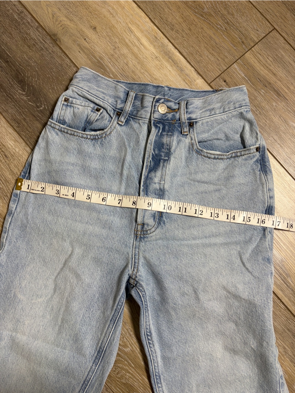 Pacsun Light Blue Ultra High Waisted Slim Fit Jeans - Picture 9 of 12